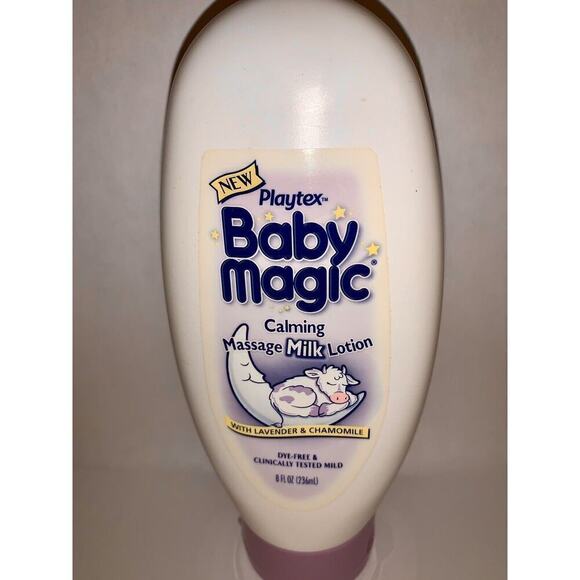VTG 2001 Playtex Baby Massage Magic Milk Lotion 2X Set 8oz NEW Lavender Chamomil - Picture 4 of 6